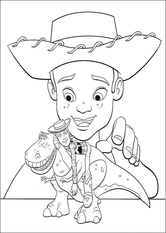 Coloriage de Woody et Buzz Lightyear en pleine aventure dans le monde des jouets Coloriage de Woody et Buzz Lightyear en pleine aventure dans le monde des jouets