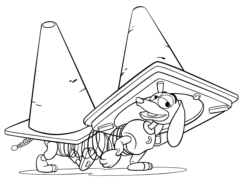 Coloriage de Buzz l'Éclair et Woody en pleine aventure dans le monde des jouets