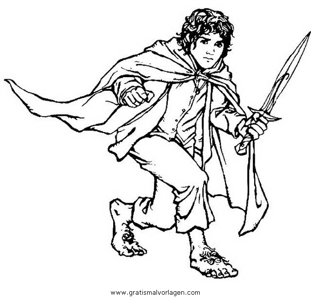 Un hobbit curieux explorant un paysage pittoresque