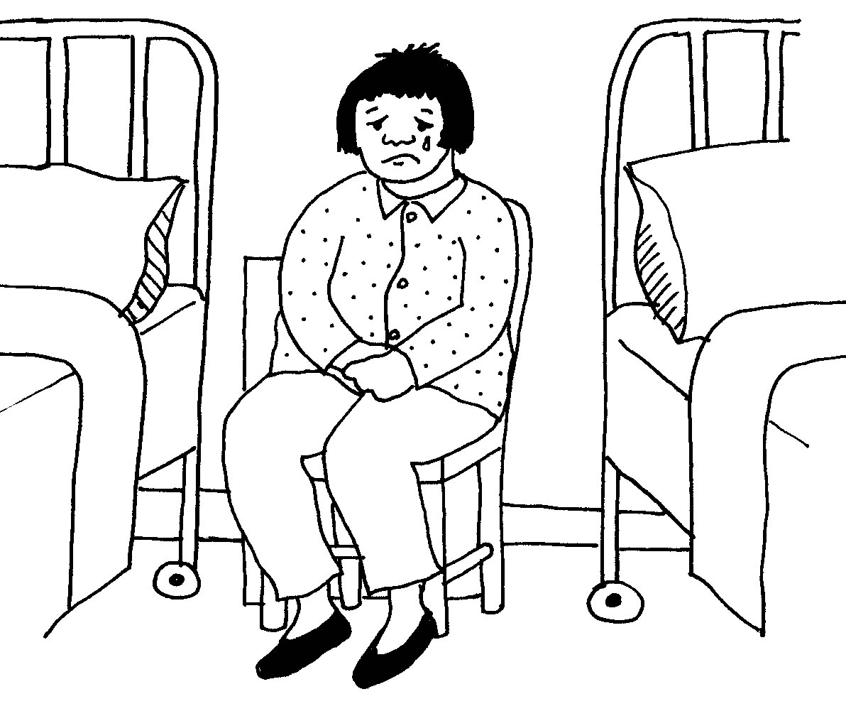 Un coloriage d'hôpital avec des enfants et des soignants