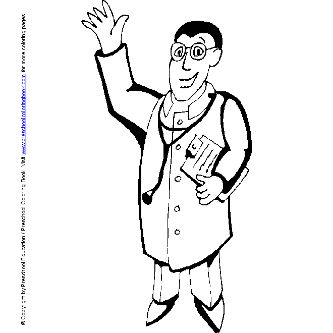 Coloriage d'un hôpital avec des personnages en action
