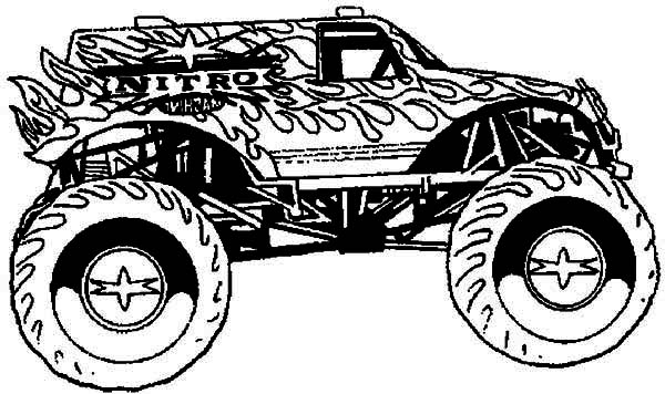 Coloriage d'une voiture Hot Wheels en pleine course sur un circuit