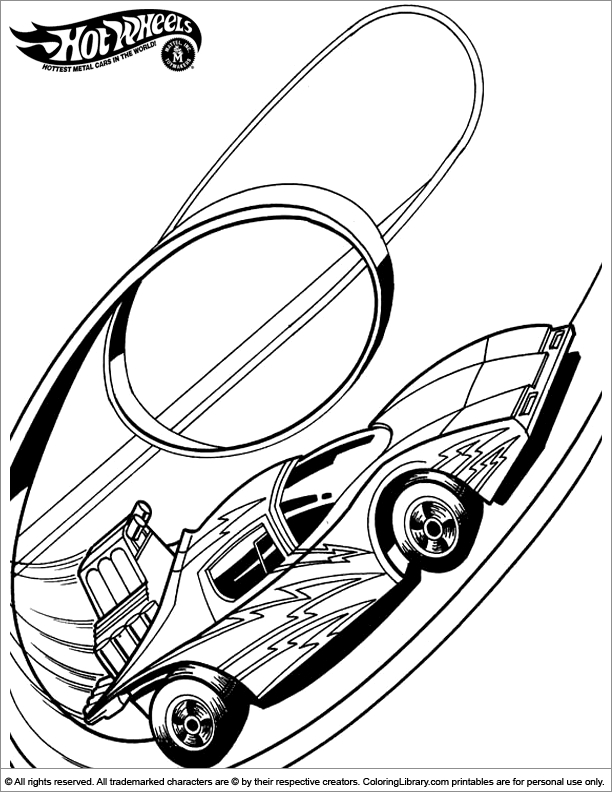 Voiture Hot Wheels en pleine course sur un circuit dynamique
