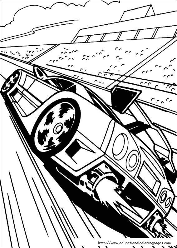 Voiture de course Hot Wheels sur une piste pleine de virages