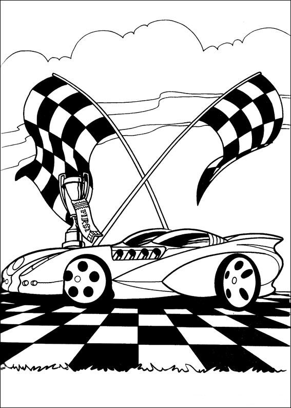 Voiture Hot Wheels en pleine course sur un circuit dynamique