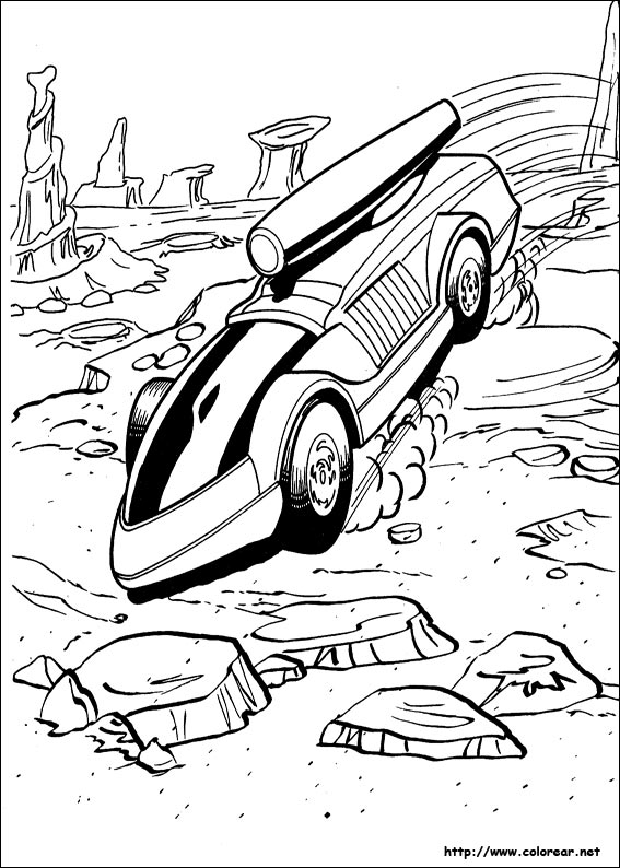 Voiture Hot Wheels sur une piste pleine de virages