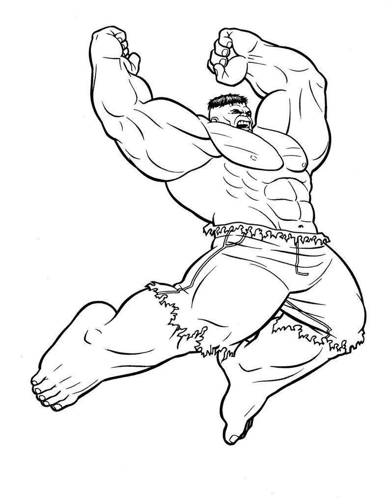 Hulk en pleine action sur un fond urbain