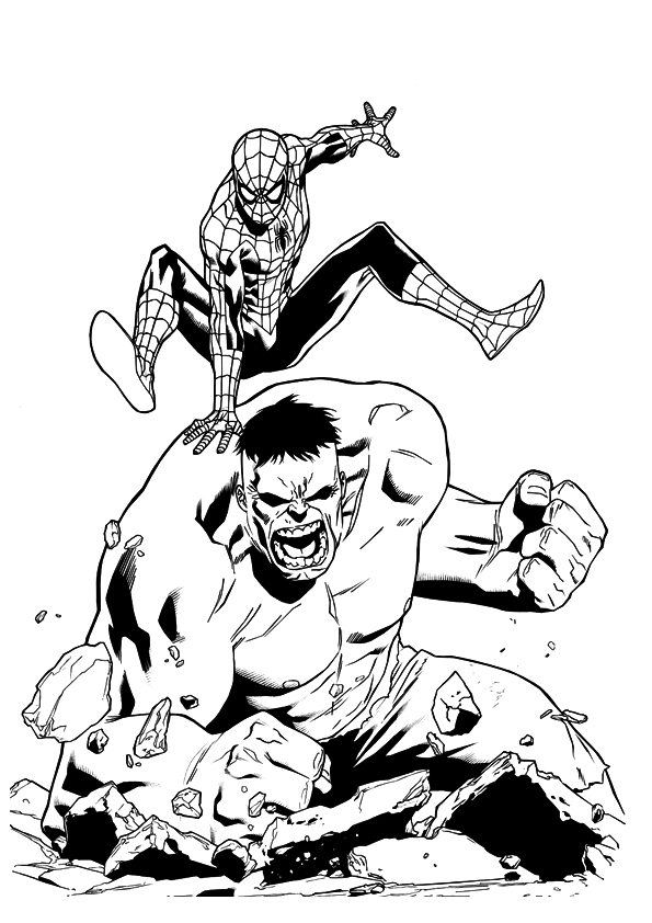 Hulk en pleine action avec un décor urbain en arrière-plan