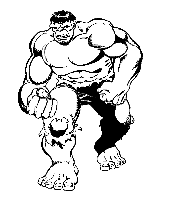 Hulk en pleine action sur fond urbain