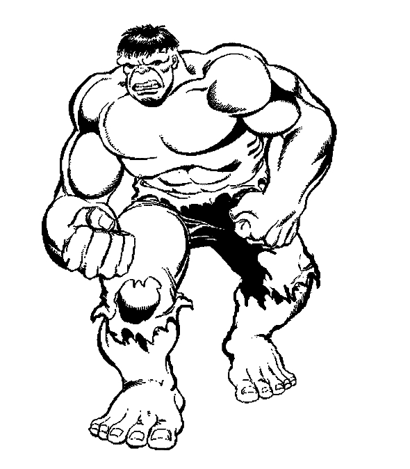 Hulk en pleine action dans un décor urbain