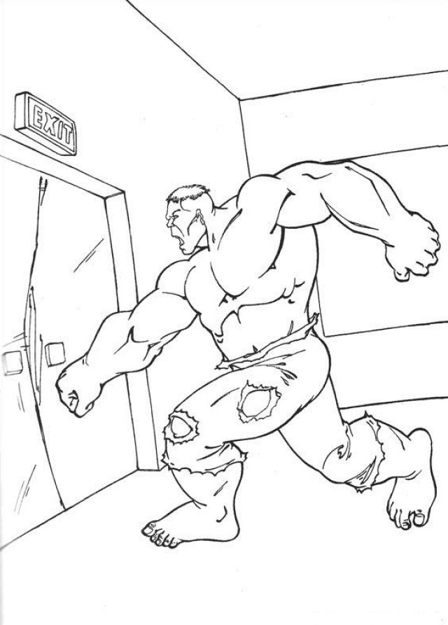 Hulk en pleine action, prêt à se battre dans un décor urbain
