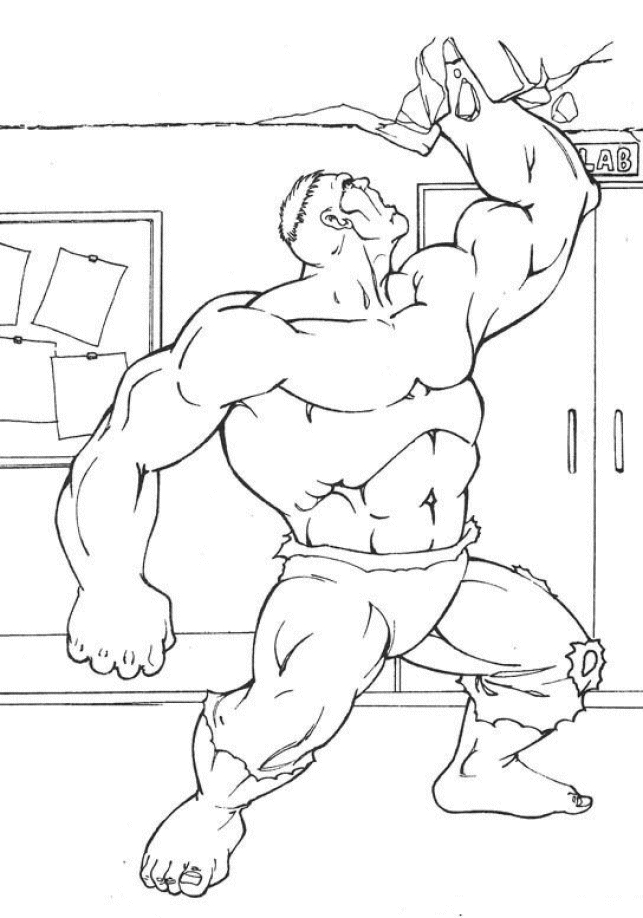 Hulk en pleine action dans une scène dynamique
