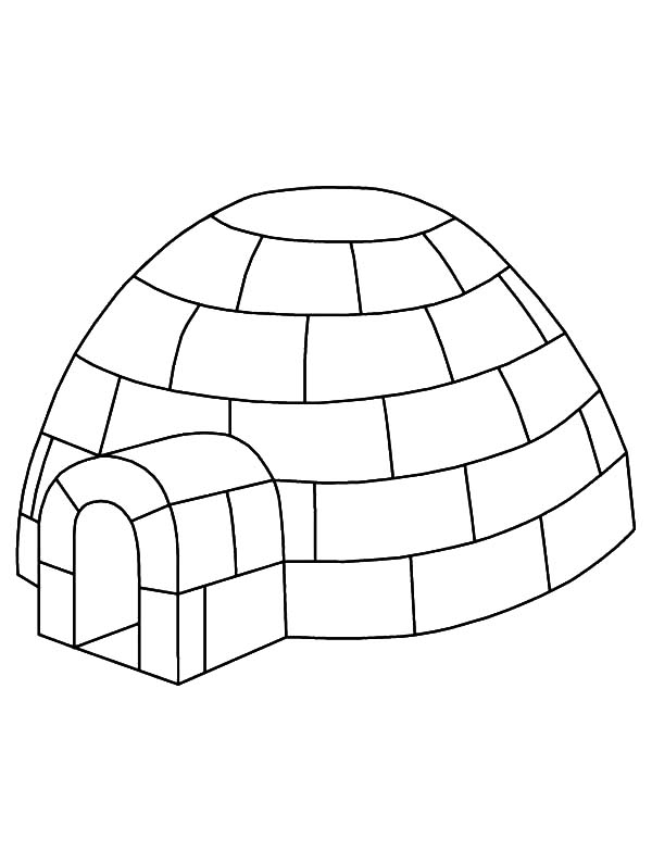 Un igloo accueillant au milieu d'un paysage hivernal