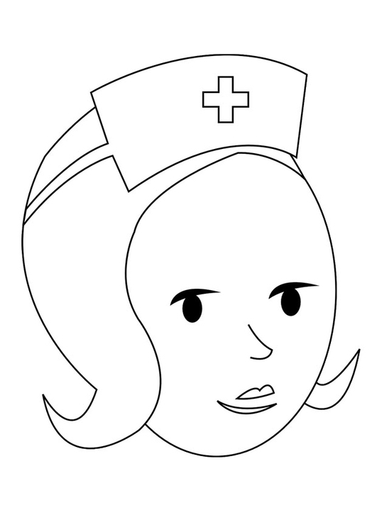 Coloriage d'un infirmier et d'une infirmière en pleine action dans un environnement hospitalier