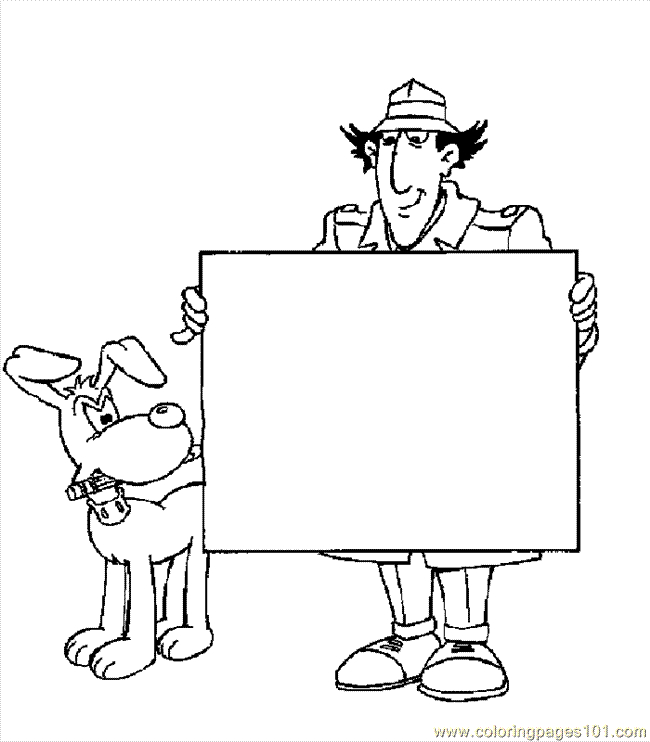Inspecteur Gadget en pleine enquête dans un décor urbain