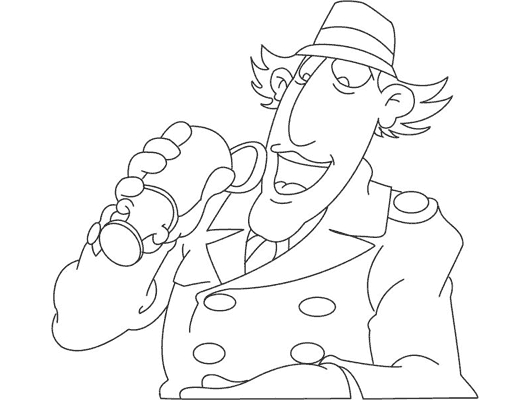 Inspecteur Gadget devant un bâtiment mystérieux