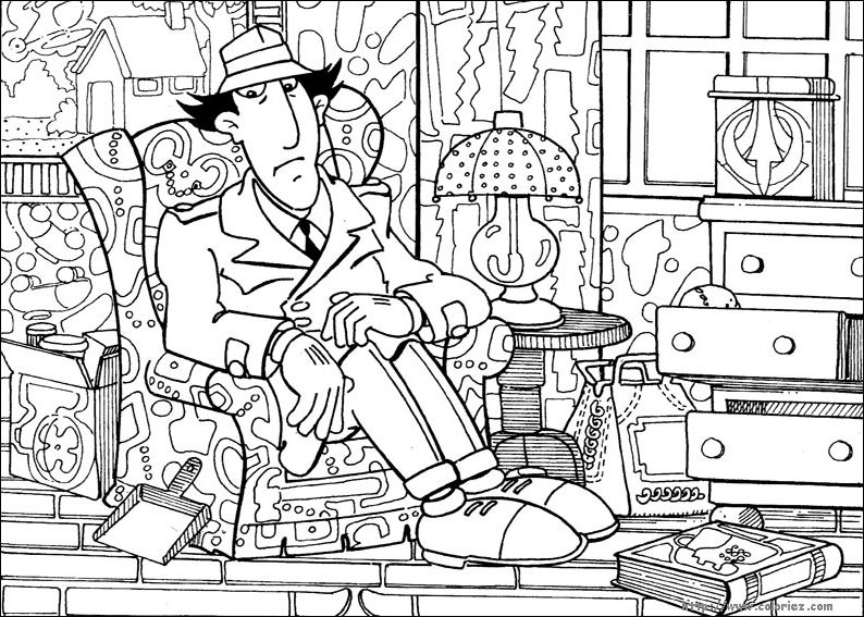 Inspecteur Gadget en pleine enquête sous la pluie