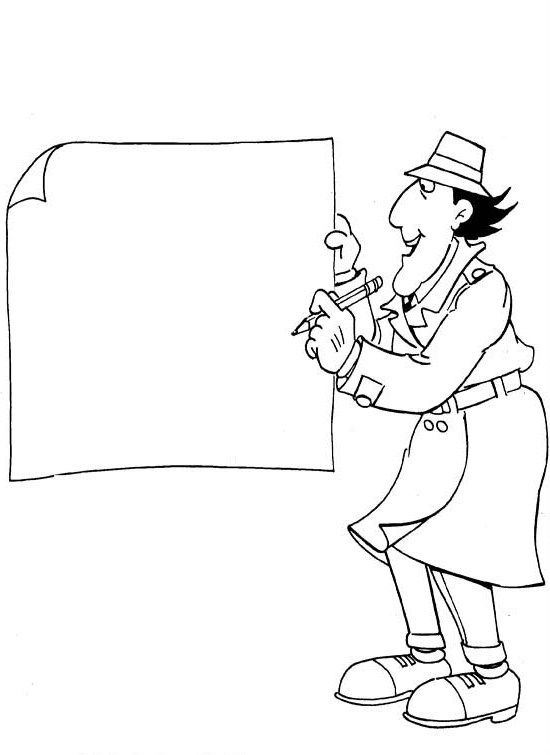 Inspecteur Gadget en pleine enquête dans un décor urbain