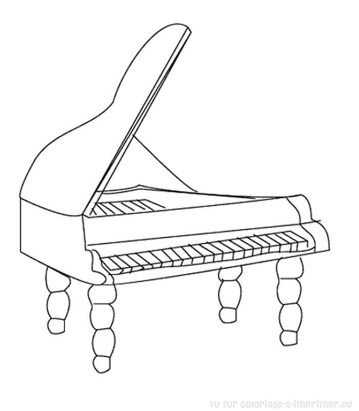 Coloriage d'instruments de musique avec des notes et des accessoires Coloriage d'instruments de musique avec des notes et des accessoires