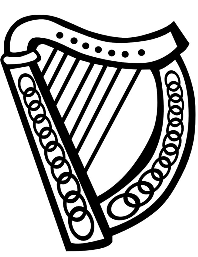 Coloriage d'instruments de musique variés sur fond simple Coloriage d'instruments de musique variés sur fond simple