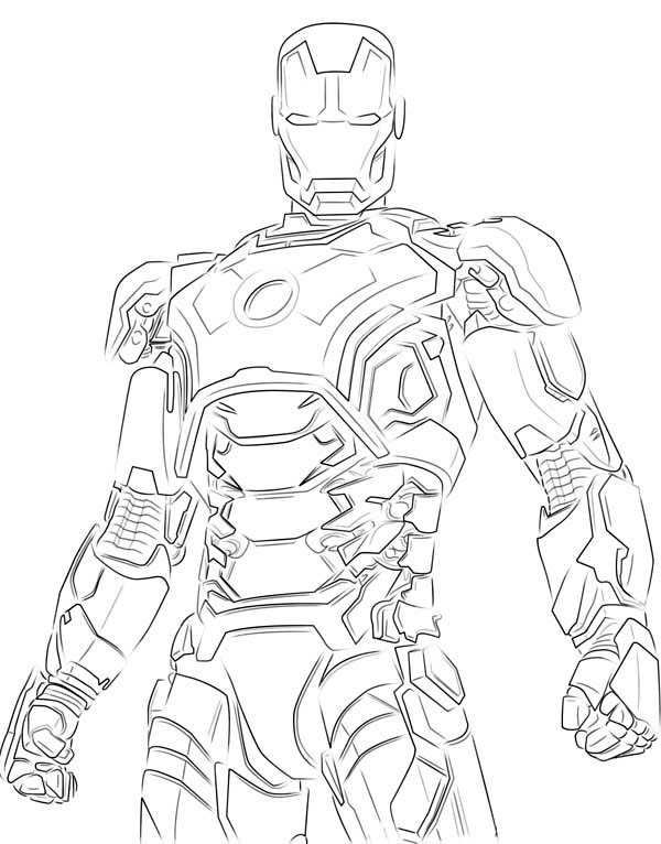 Iron Man en pleine action dans un décor futuriste