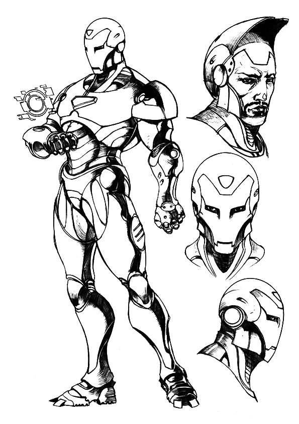 Iron Man en pleine action dans son armure emblématique