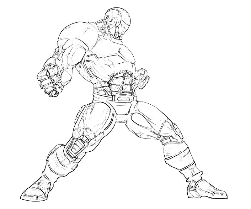 Coloriage d'Iron Man en pleine action dans un décor futuriste
