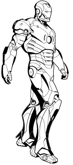 Iron Man en pleine action dans son armure emblématique