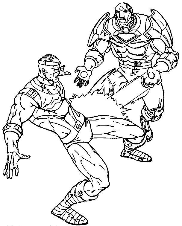 Coloriage d'Iron Man en pleine action dans son armure emblématique