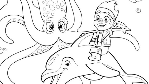 Jake et ses amis pirates en pleine aventure sur un bateau
