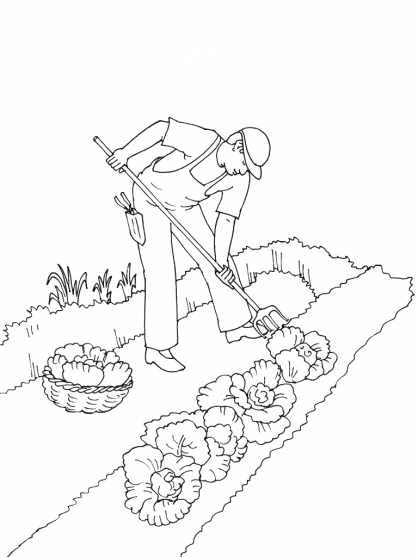 Scène de jardin avec fleurs, arbres et un insecte