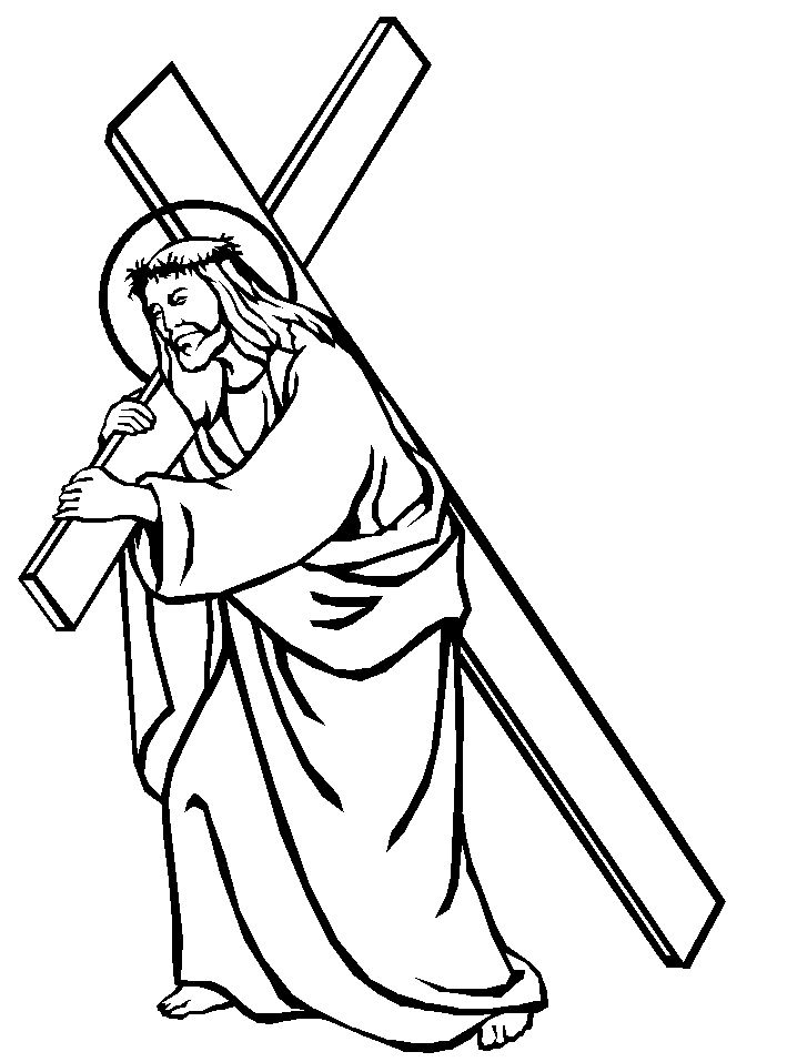 Coloriage de Jésus prêchant au bord d'un lac