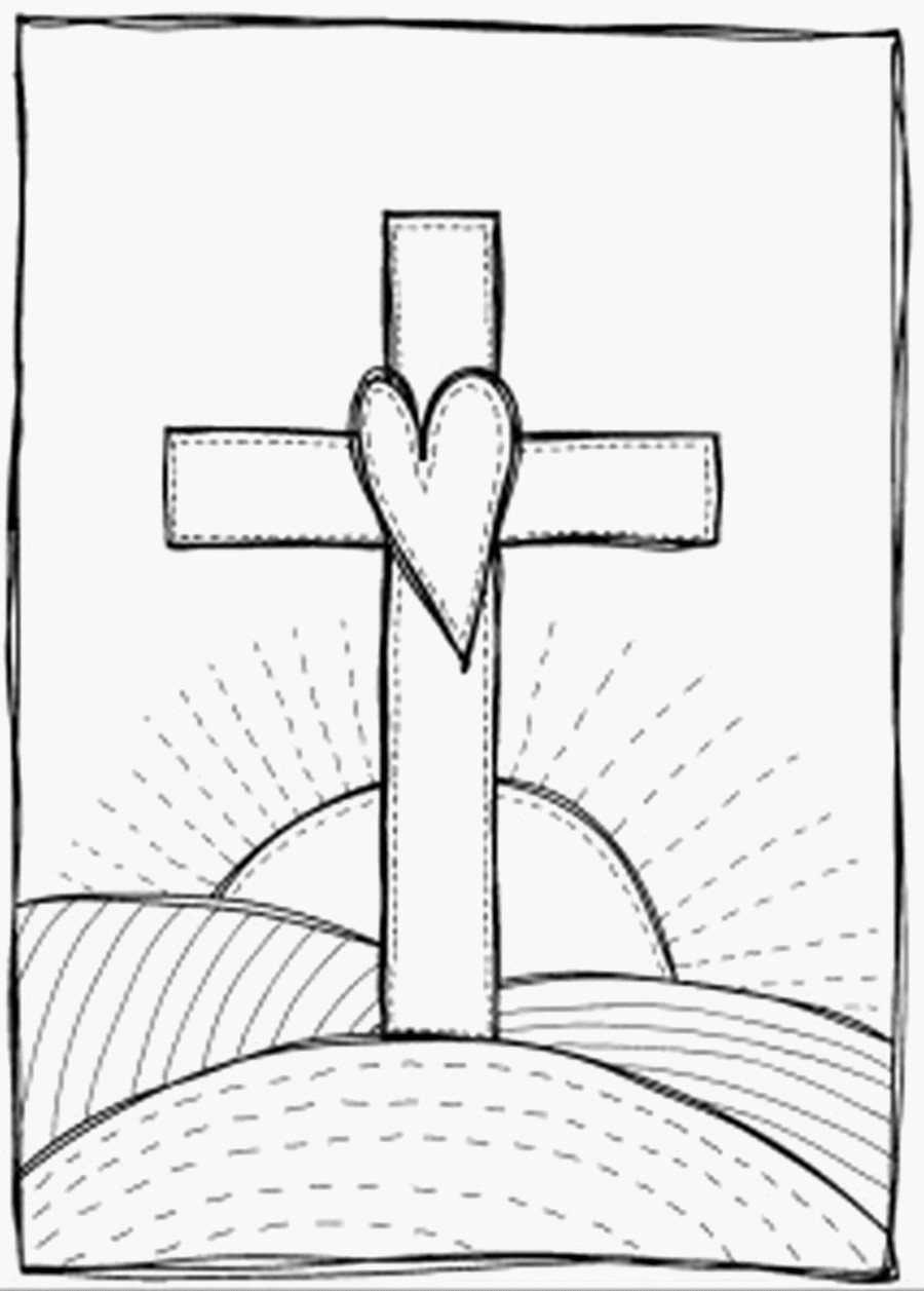 Coloriage de Jésus au milieu de la nature, enseignant avec bienveillance