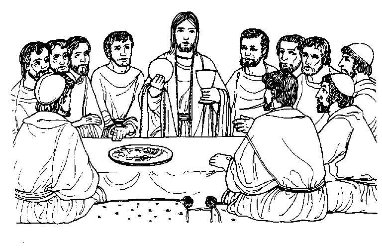 Coloriage de Jésus enseignant entouré d'enfants
