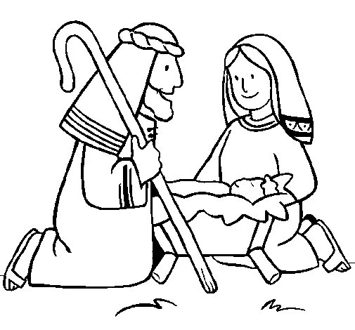 Coloriage de Jésus prêchant au milieu de la nature