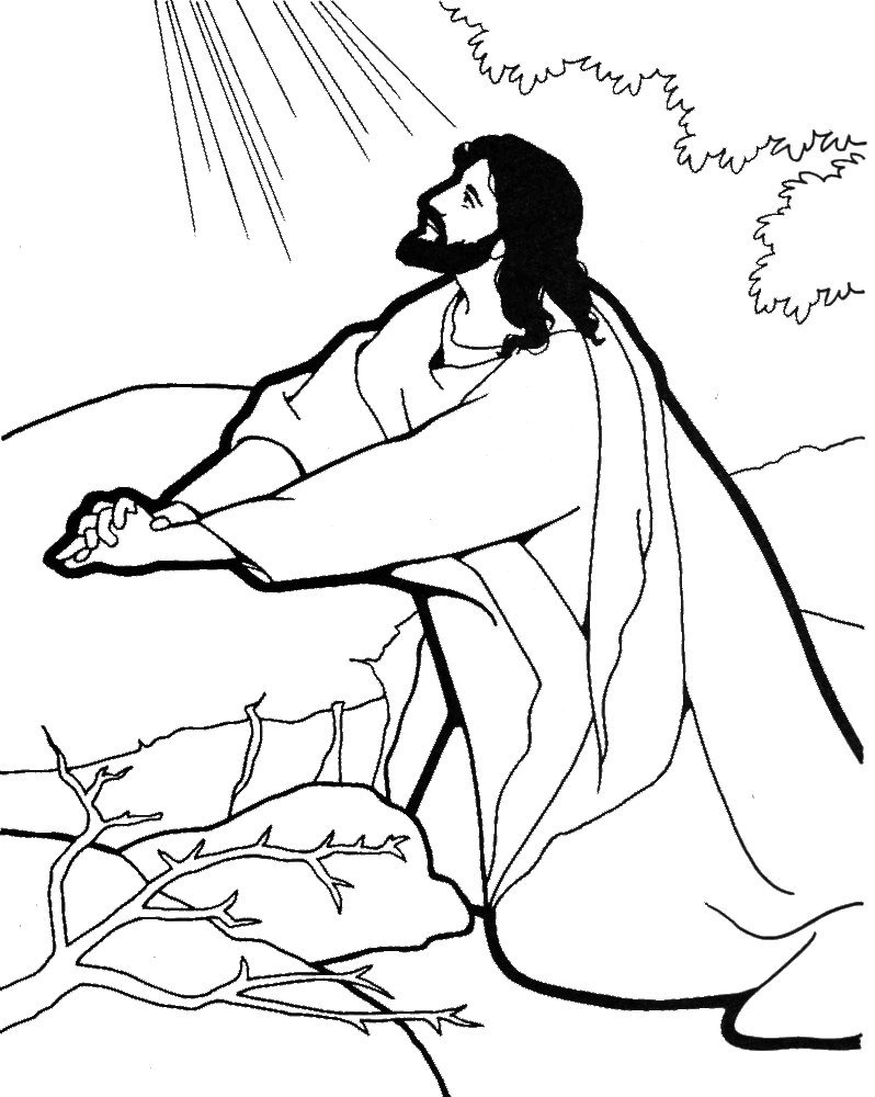 Jésus prêchant entouré de ses disciples dans un paysage paisible