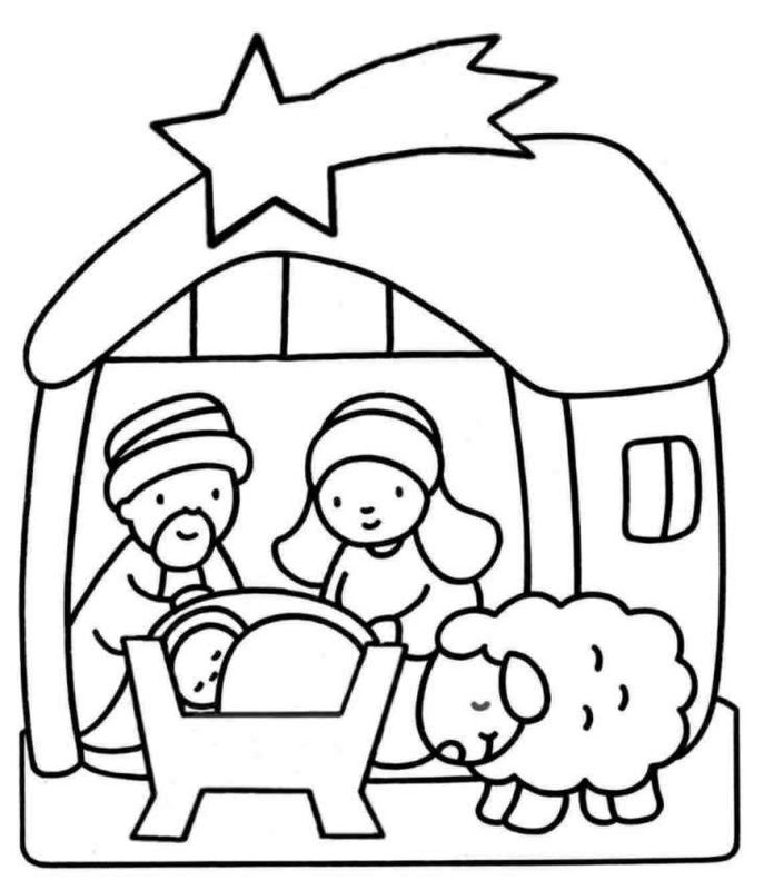 Coloriage de Jésus prêchant au milieu d'une foule