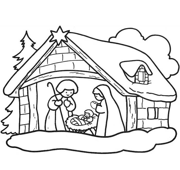 Coloriage de Jésus prêchant au milieu d'une foule