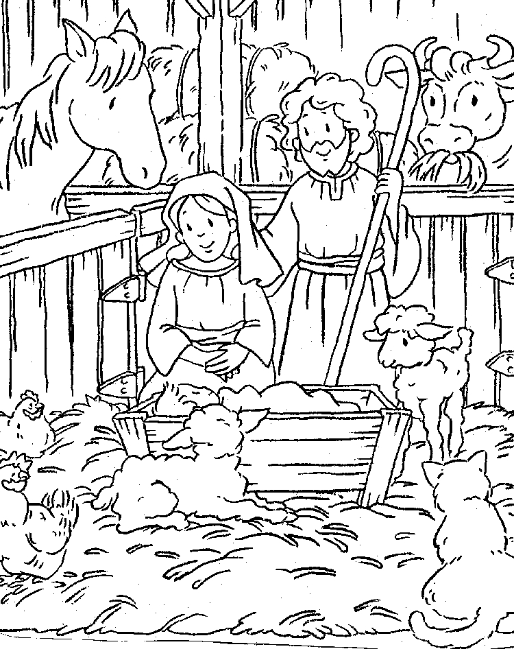 Coloriage de Jésus prêchant dans un paysage naturel