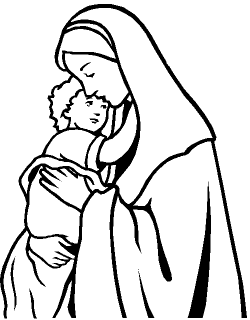 Coloriage de Jésus en prière sous un ciel étoilé