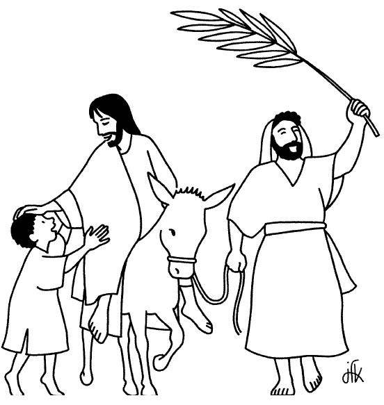 Coloriage de Jésus prêchant au bord d'un lac