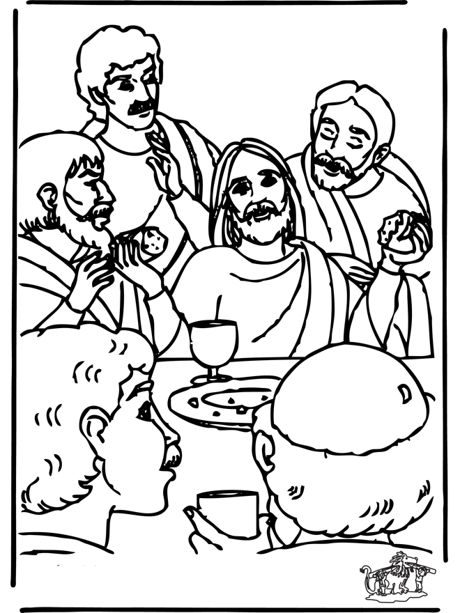 Coloriage de Jésus enseignant entouré d’enfants