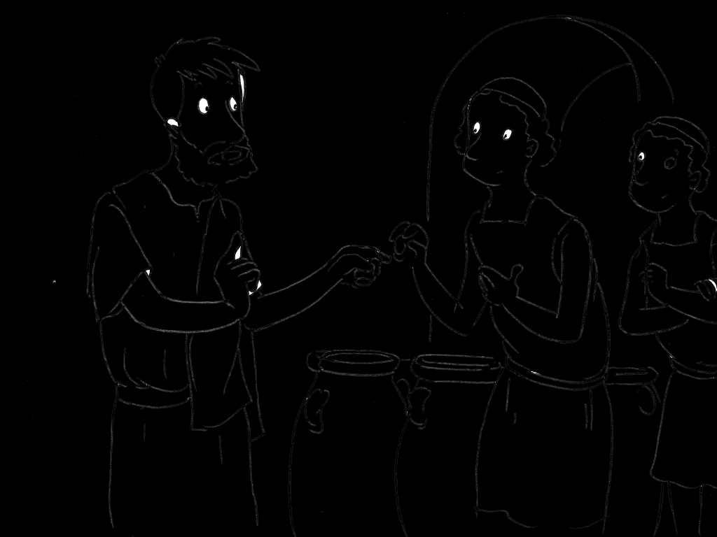 Coloriage de Jésus prêchant à la foule