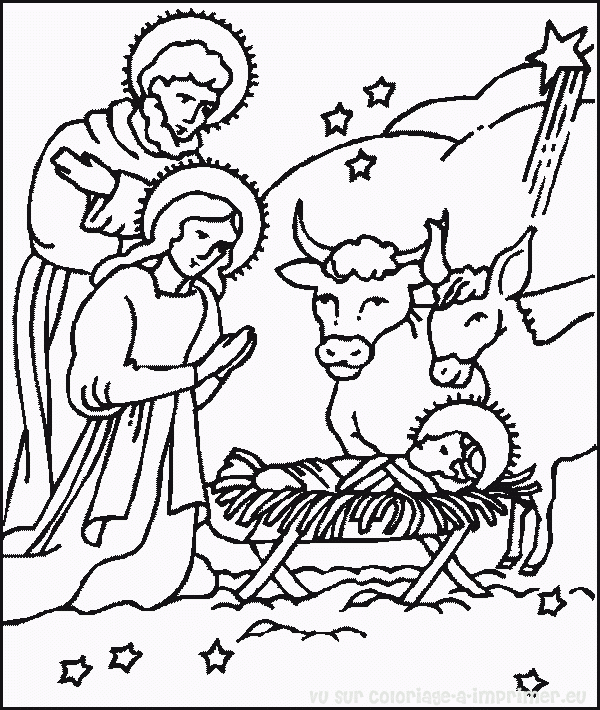 Coloriage de Jésus prêchant au milieu d'une foule