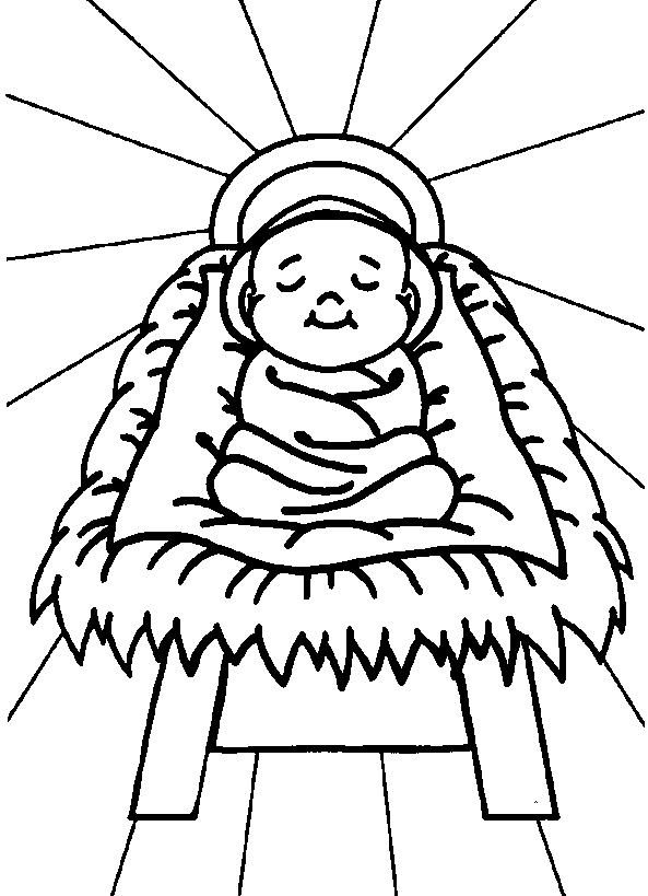 Coloriage de Jésus enseignant avec un décor naturel