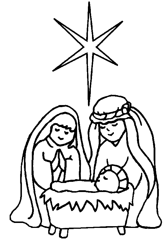 Coloriage représentant Jésus prêchant dans un paysage serein