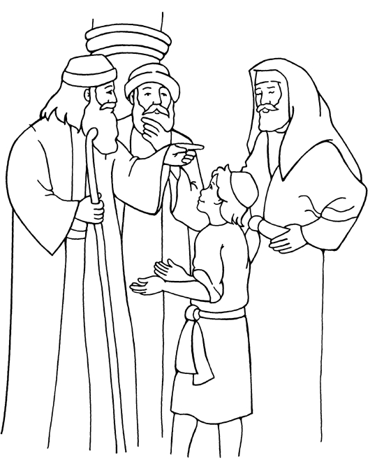 Coloriage de Jésus en prière entouré d'une lumière divine