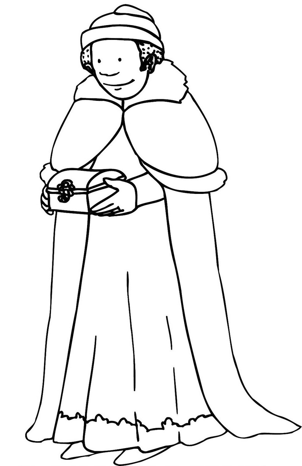 Coloriage de Jésus prêchant en pleine nature