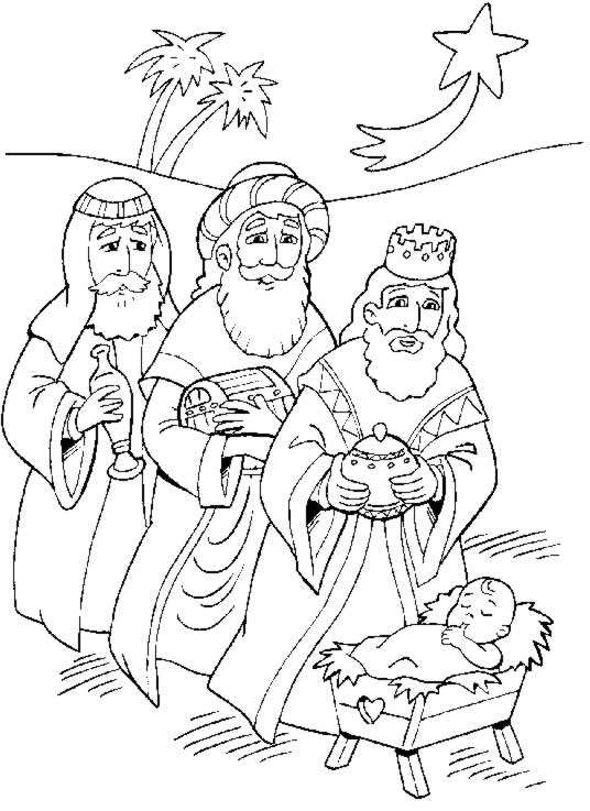 Coloriage de Jésus prêchant au milieu de la nature