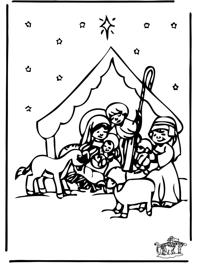 Coloriage de Jésus prêchant dans un paysage serein